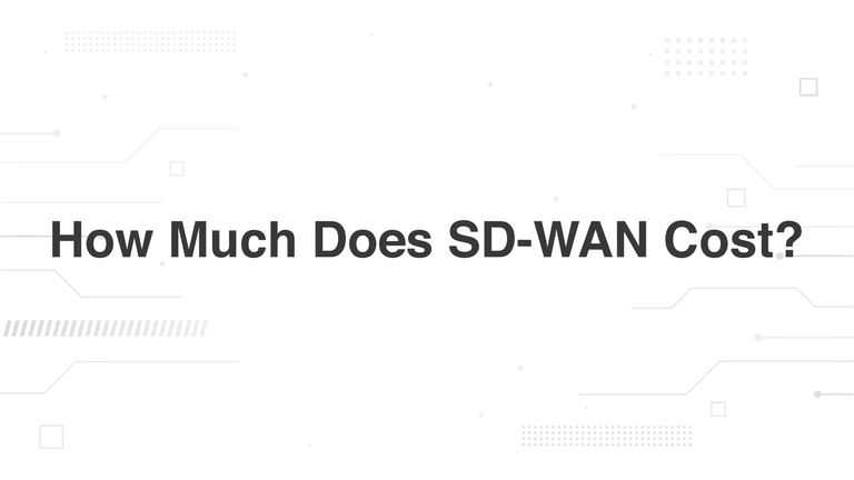 How Much Does SD-WAN Cost?