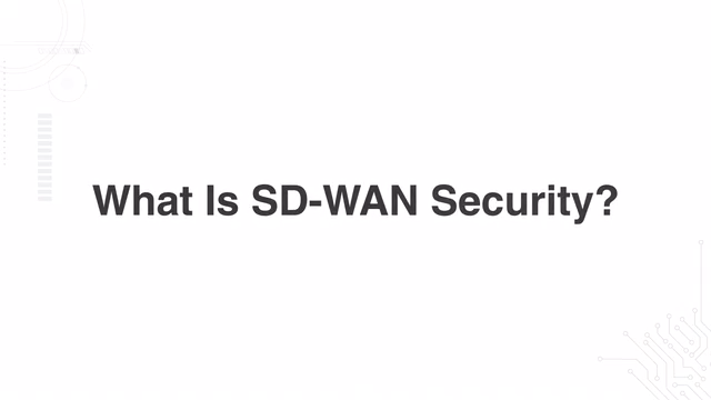 What Is SD-WAN Security?