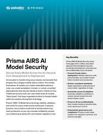 Prisma AIRS AI Model Security