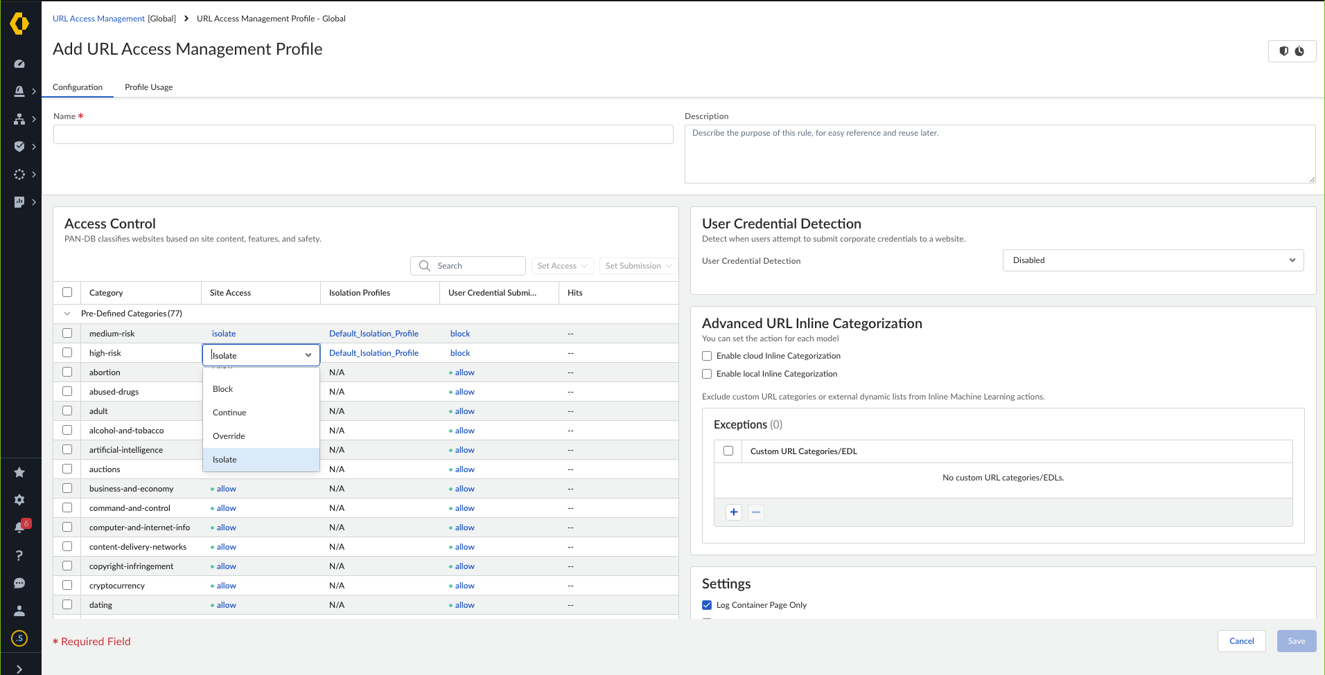 Remote Browser Isolation