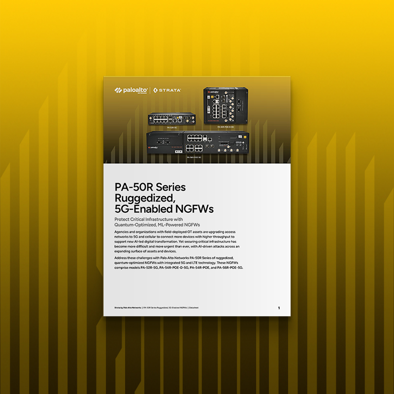 PA-50R Series: Ruggedized, 5G-Enabled NGFWs 